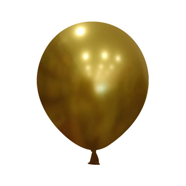 Látex Cromado Dorado de 12" (100 unidades) - GloMex