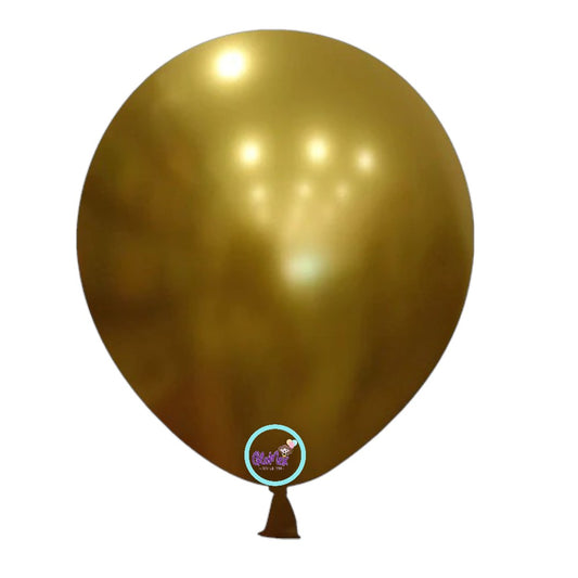 Látex Cromado Dorado de 12" (100 unidades) - GloMex