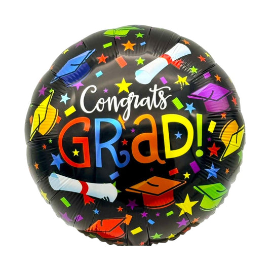 10" Congrats Grad Multicolor Caps (50ct) - Party America