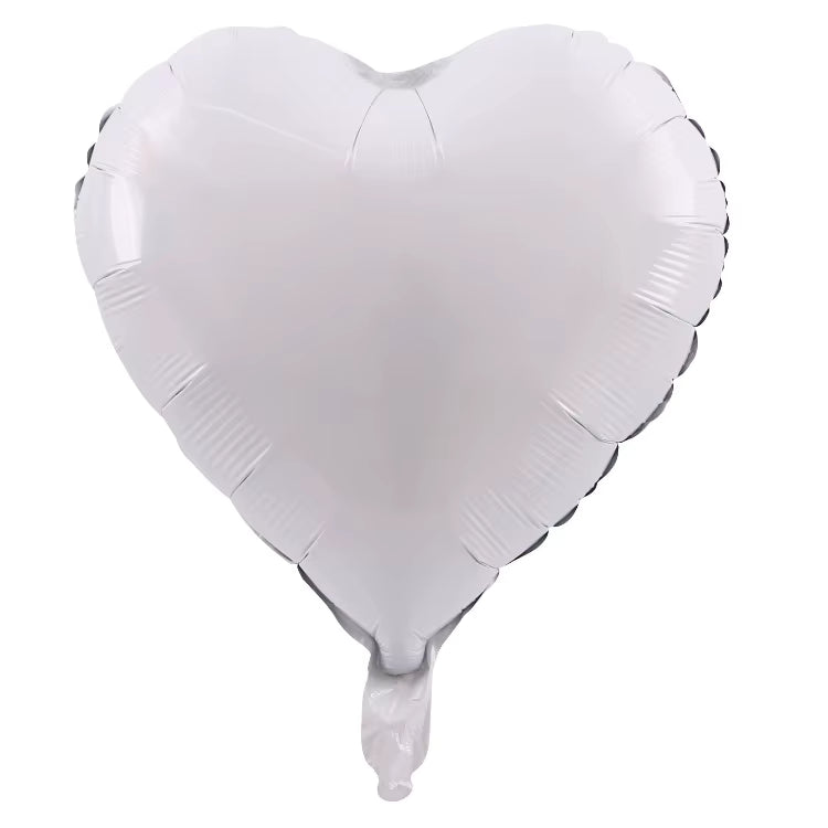 Corazón de 18" - Blanco Mate (20 unidades) - Party America