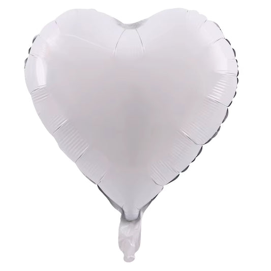 Corazón de 18" - Blanco Mate (20 unidades) - Party America
