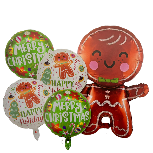 Ramo de Globos - Muñeco de Jengibre - Fiesta de Ganadores - SOLO PDV