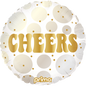 18" Round Cheers Gold and Neutral Dots