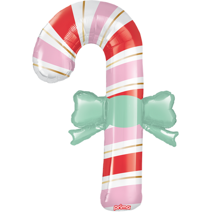 39" Candy Cane with Bow Special Shape