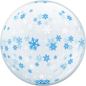 20” Blue & White Snowflakes Sphere