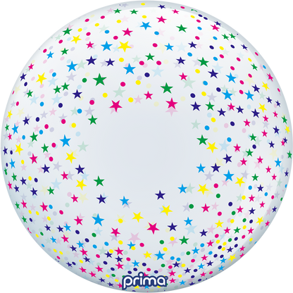 20” Colorful Confetti Stars Sphere