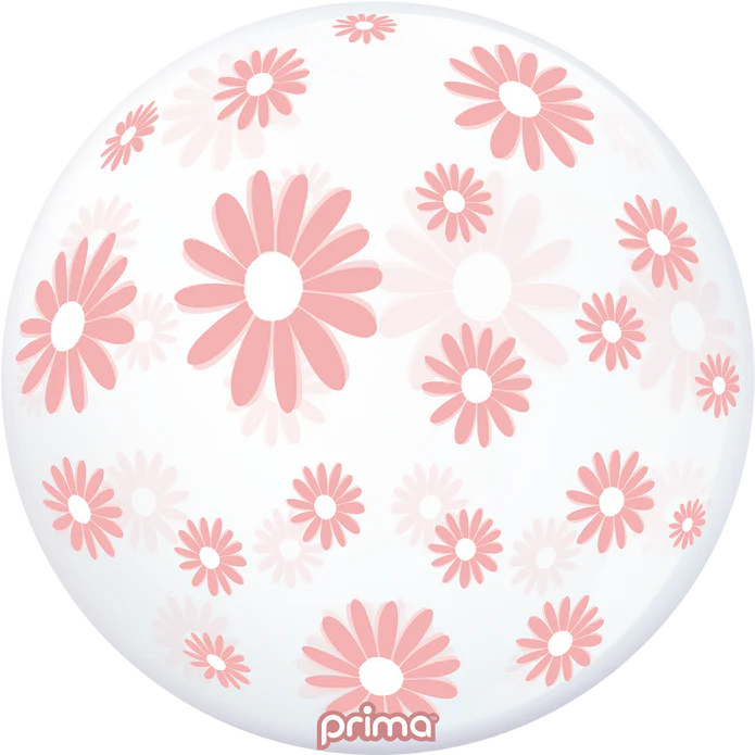 Prima 20" Light Pink Daisy Flower Sphere Balloon 1ct