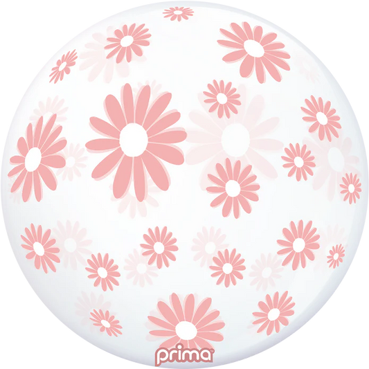 Prima 20" Light Pink Daisy Flower Sphere Balloon 1ct