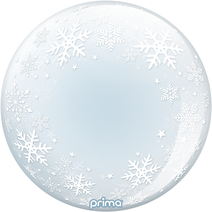 20” White Snowflakes Sphere