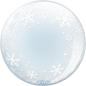 20” White Snowflakes Sphere