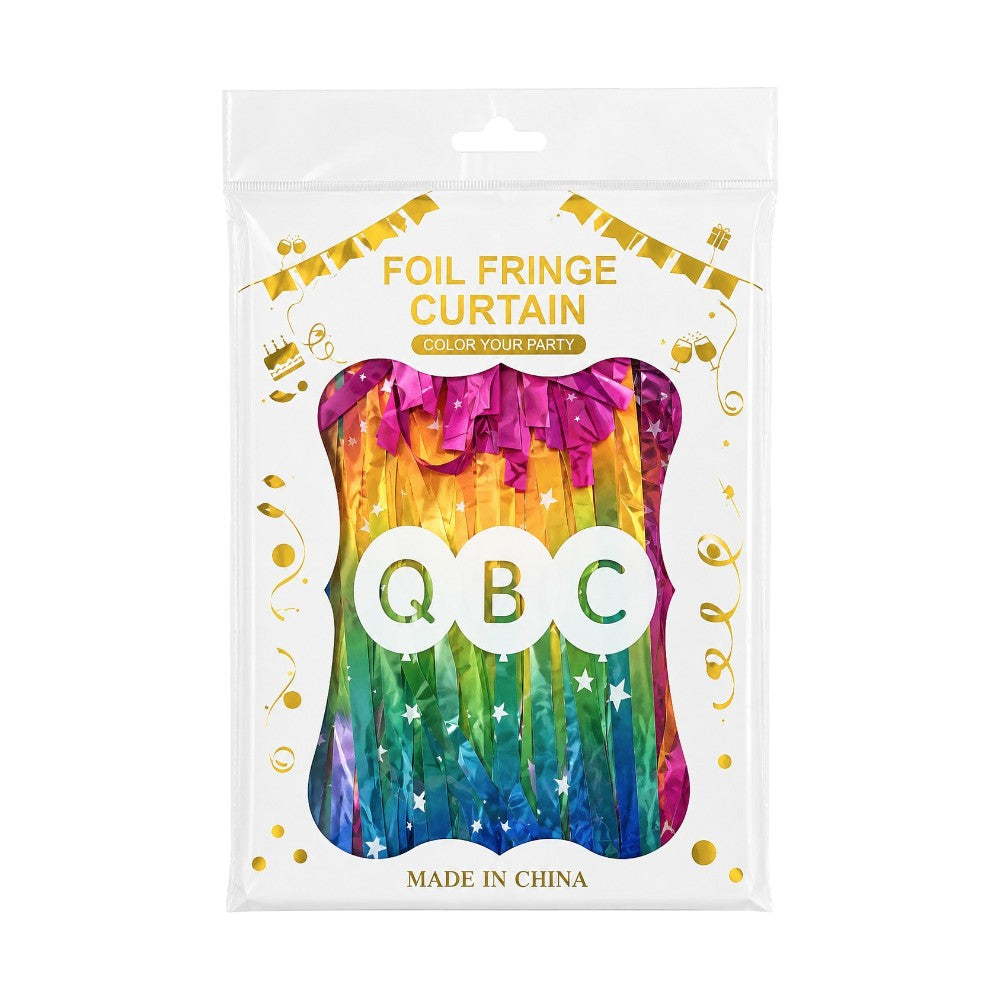 Straight Foil Door Curtains - QBC