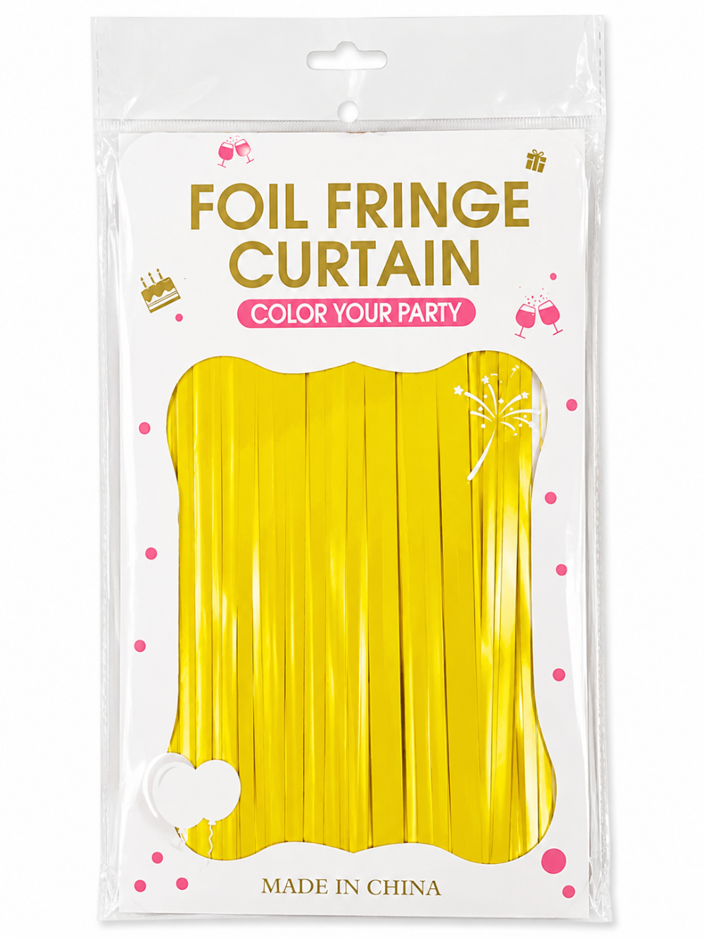 Straight Foil Door Curtains - QBC