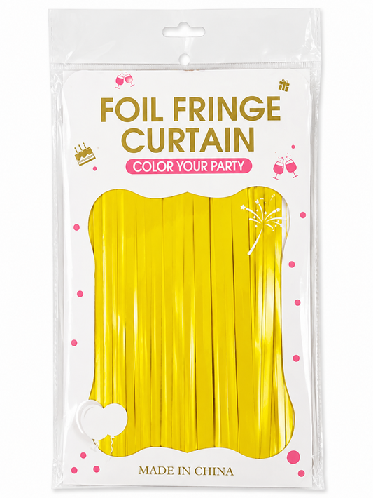 Straight Foil Door Curtains - QBC