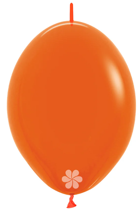 12" Link-O-Loon Crystal Orange (50ct) - Sempertex