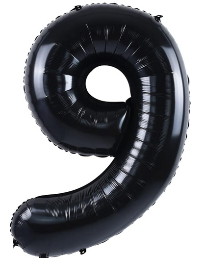 Números de globos de 52" - Negros