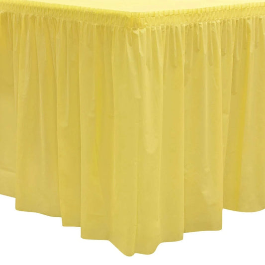 29" x 14' Table Skirt - Yellow