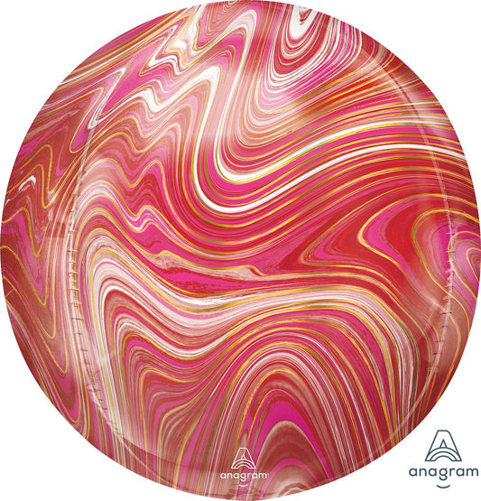 Anagram 15? Orbz Red And Pink Marblez Orbz