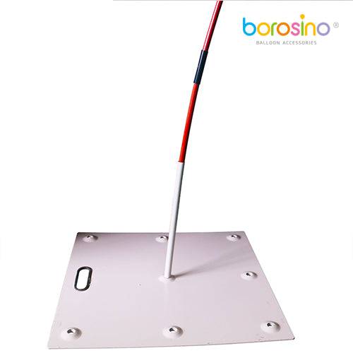 B429A Large White Balloon Base with Arch - Borosino