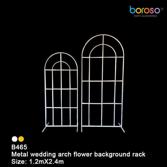 B465 White Metal Arch Frame - Borosino