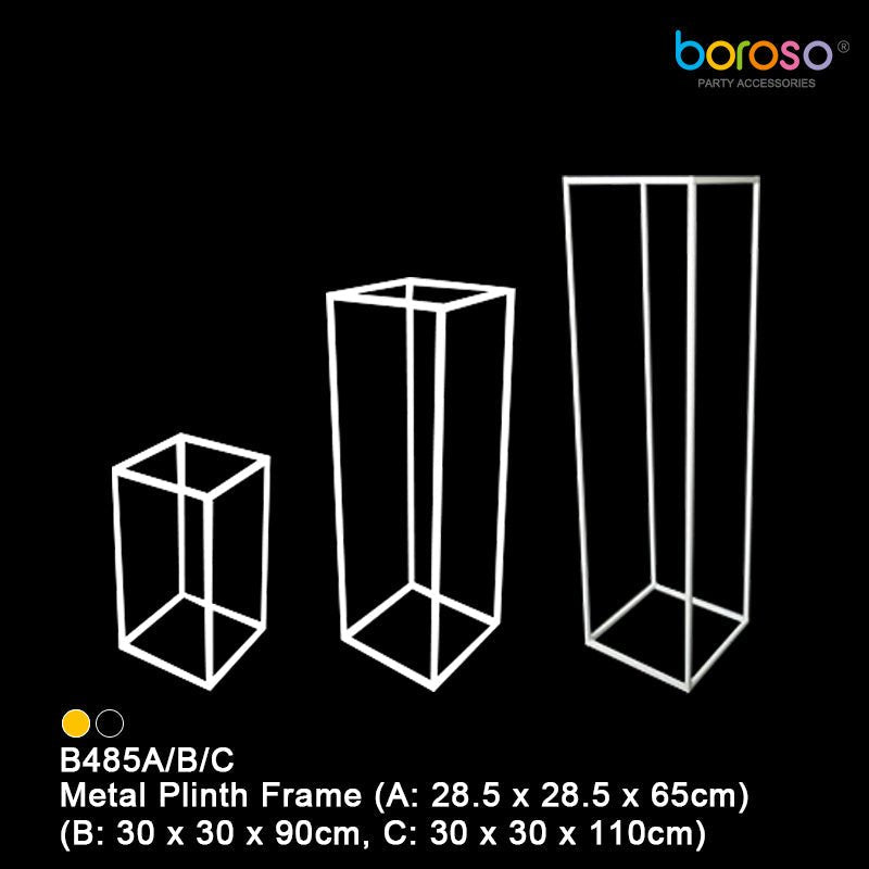 B485A/B/C White Metal Plinth Frame  - Borosino
