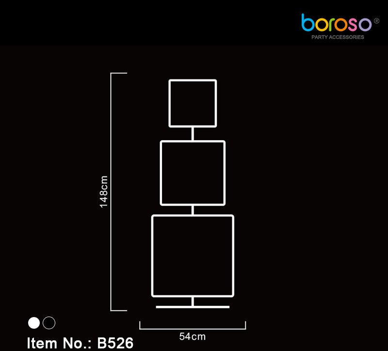 B526-1480 Party Decoration Frame - White - Borosino