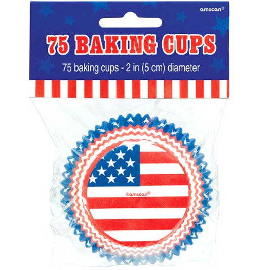 Baking Cups - American Flag (75ct)
