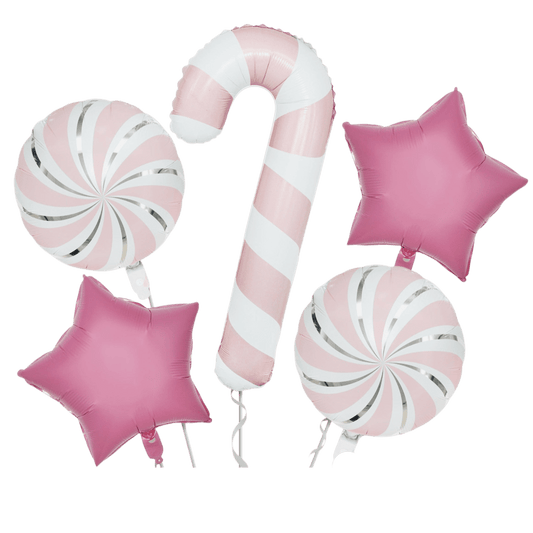 Balloon Bouquet - Candy Cane Pink