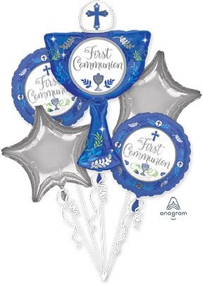 Balloon Bouquet - Communion Day - Boy (5ct)