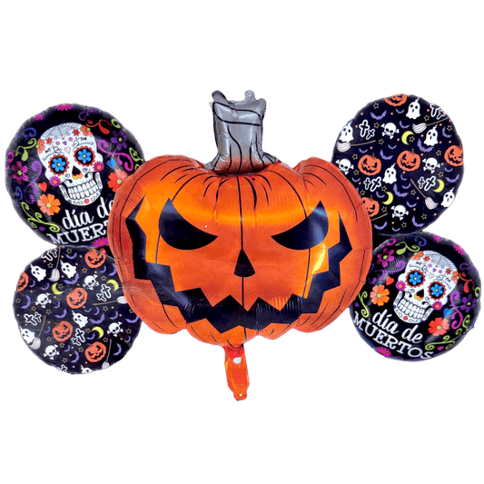 Balloon Bouquet - Halloween Pumpkin