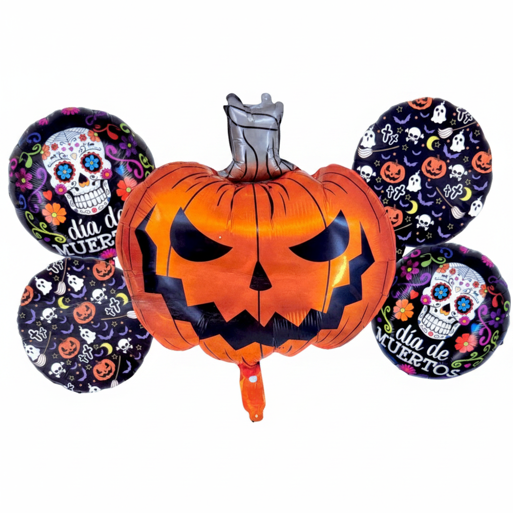 Balloon Bouquet - Halloween Pumpkin