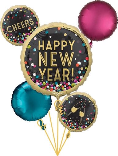Balloon Bouquet - New Year Colorful Confetti