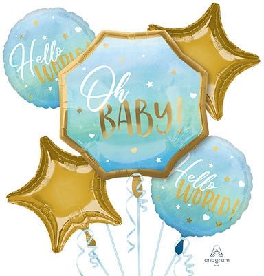 Balloon Bouquet - Oh Baby - Blue