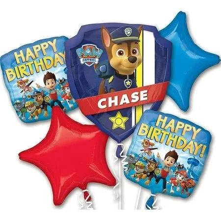 Balloon Bouquet - Paw Patrol - Chase (5ct)