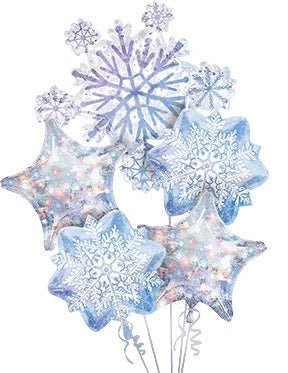 Balloon Bouquet - Snowflakes