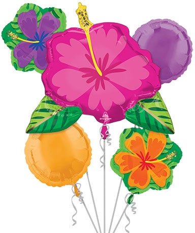 Balloon Bouquet - Summer Hibiscus