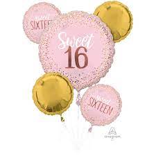 Balloon Bouquet - Sweet Sixteen