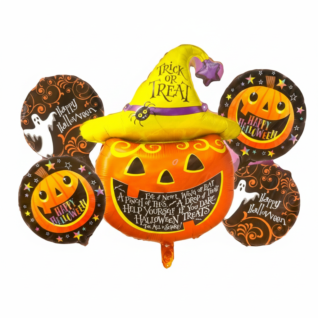 Balloon Bouquet - Trick or Treat Pumpkin