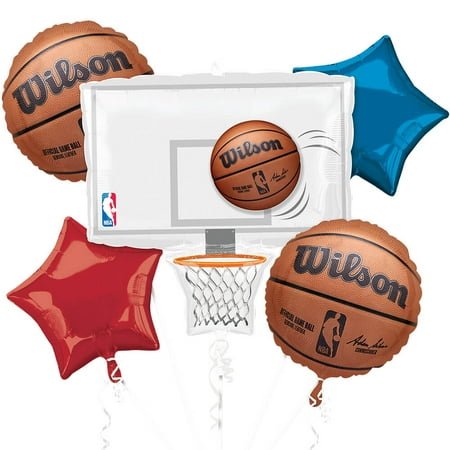 Balloon Bouquet - Wilson Basketball (5ct) - Anagram