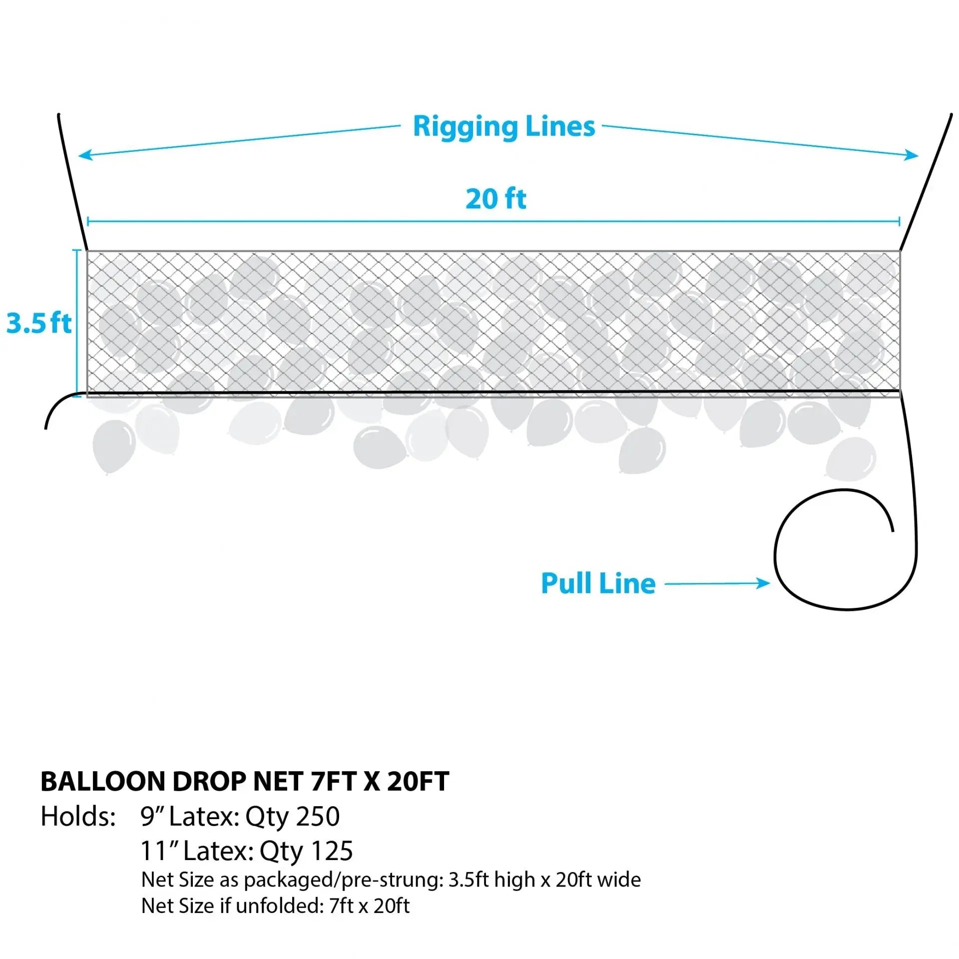 Balloon Net Pre - Strung™ (20ft x 3.5ft)