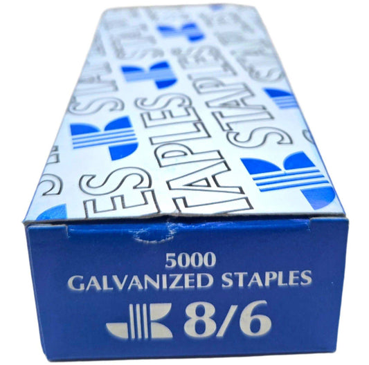 Blue Staples 1/4" - 8/6 (5000ct)