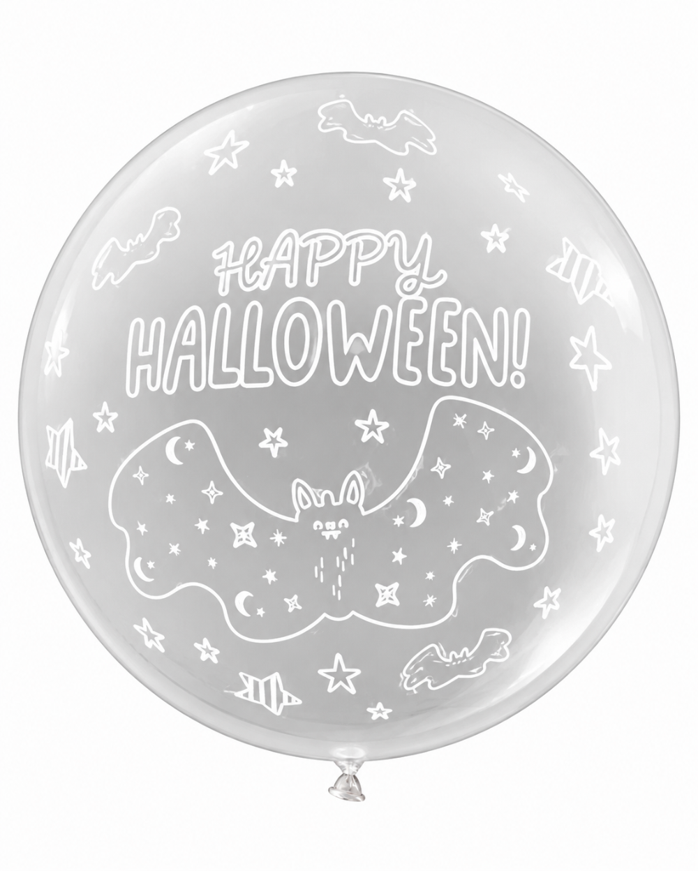 Globo burbuja de 18" - Feliz Halloween