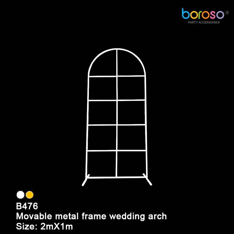 B476 Window Pane Arch Frame - Borosino