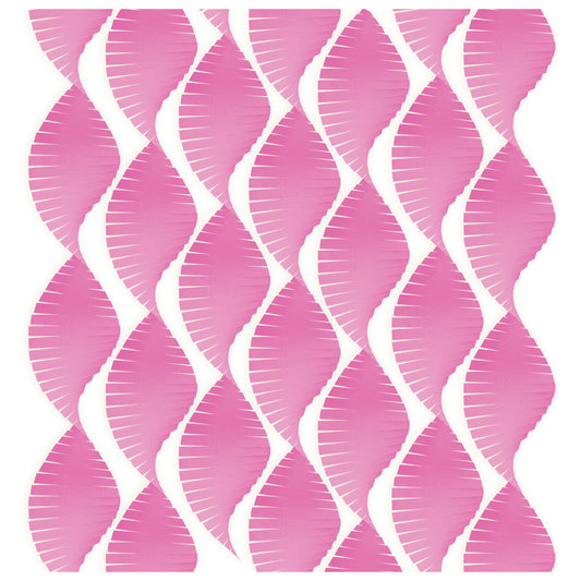 Bright Pink Wide Fringe Streamers 1 - Roll