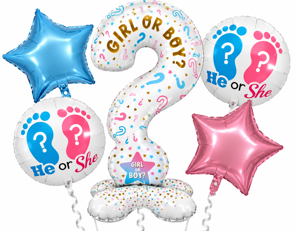 Balloon Bouquet - Gir or Boy Gender Reveal (5ct)