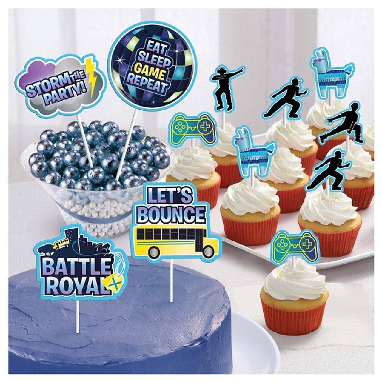 Cake Picks Topper Kit - Battle Royale (12ct)