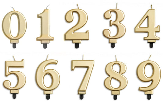 Candle - Gold Number (1ct)