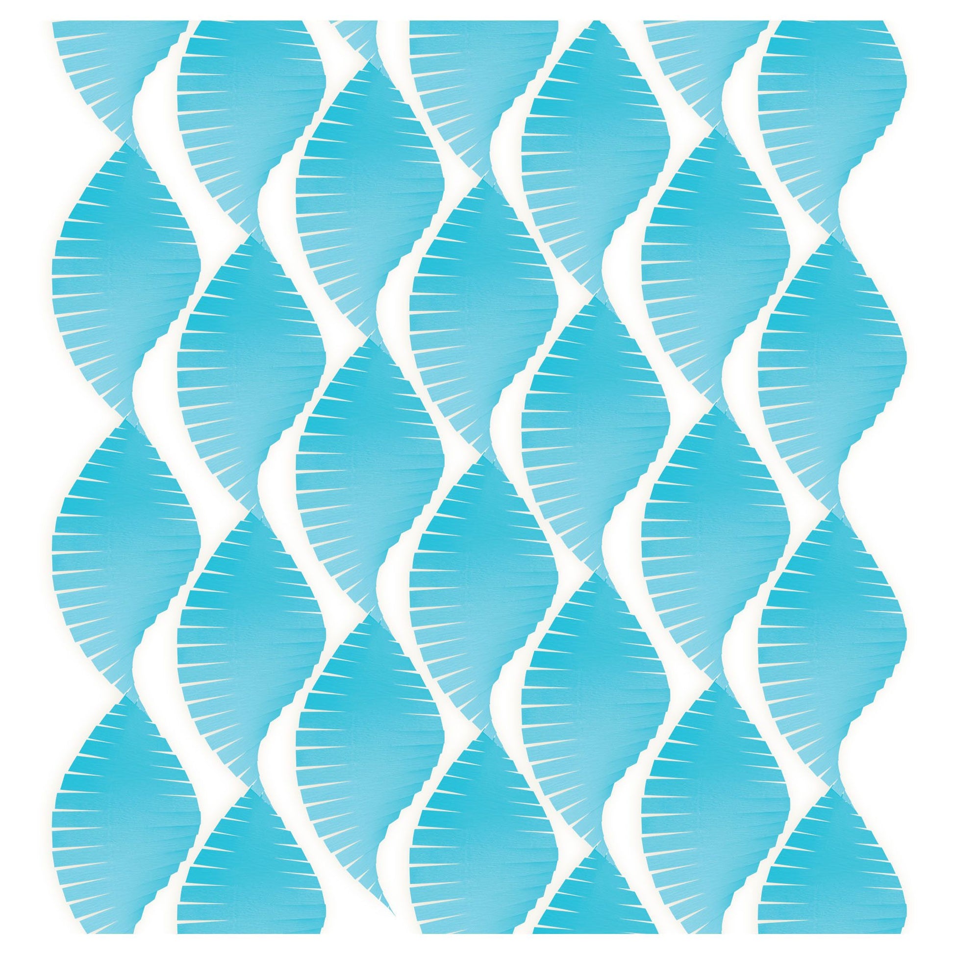 Caribbean Blue Wide Fringe Streamers 1 - Roll