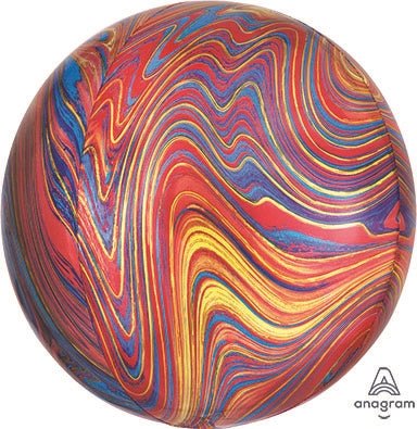 COLORFUL - MARBLEZ ORBZ Foil Balloon - Pack of 3