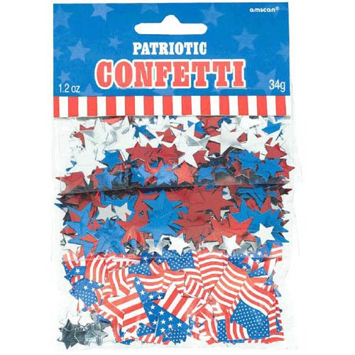 Confetti - Patriotic Red White & Blue (1.2oz)