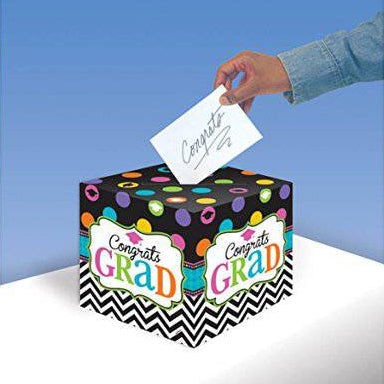 Congrats Grad 12 12in Card Holder Box 1ct - Amscan